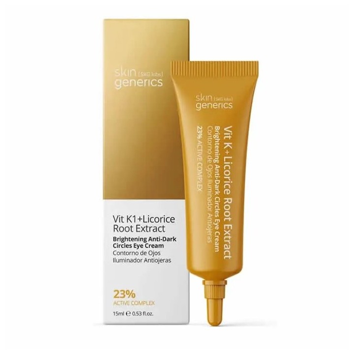 Skin Generics Vit K1 Licorice Root Extract Anti Dark Circles Eye Cream 15ml - unisex - Teknashop Ltd