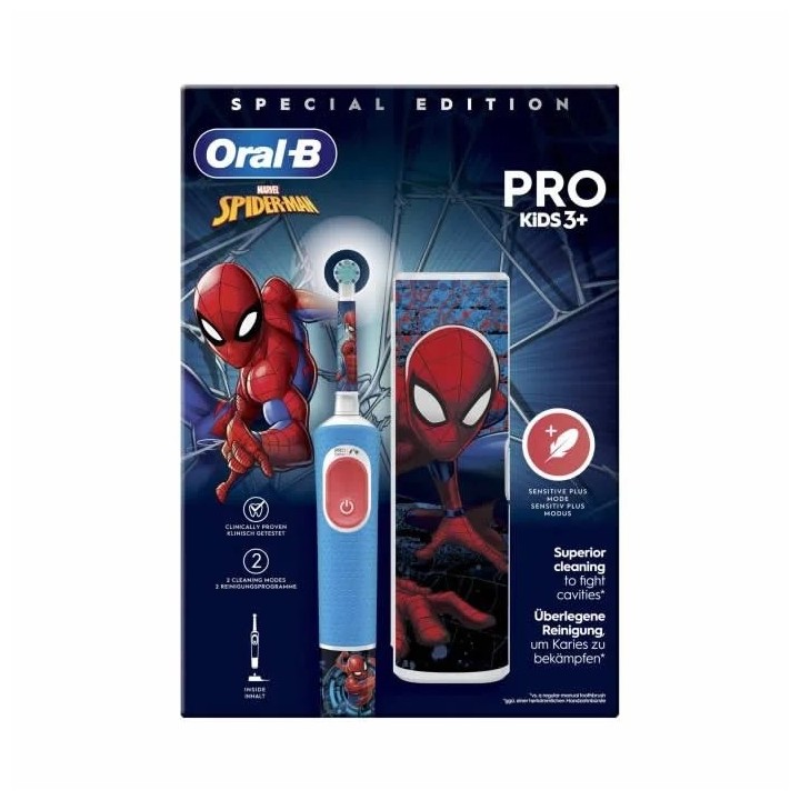 Oral B Pro Kids 3+ Cepillo Electrico Spiderman Special Edition - unisex - Teknashop Ltd