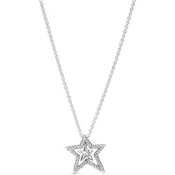 PANDORA JEWELS Mod. PAVE ASYMMETRIC STAR COLLIER ***SPECIAL PRICE***