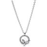 PANDORA JEWELS Mod. SPARKLING HERBARIUM CIRCLE & CLUSTER PENDANT NECKLACE ***SPECIAL PRICE***