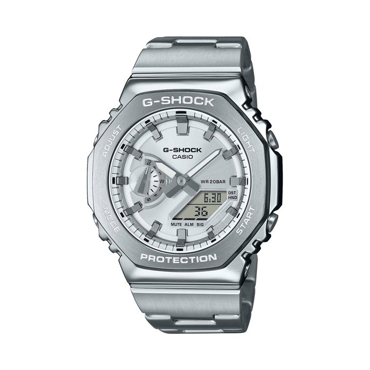 CASIO G-SHOCK Mod. OAK G-STEEL CLASSIC SILVER - WW.GM-2110D-7AER - Teknashop Ltd
