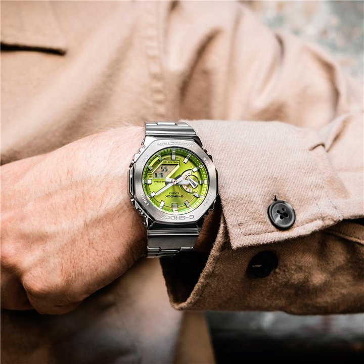 CASIO G-SHOCK Mod. OAK LIME GREEN ***SPECIAL PRICE*** - WW.GM-2110D-3AER - Teknashop Ltd
