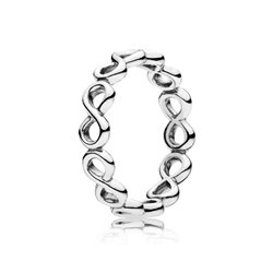 PANDORA JEWELS Mod. SIMPLE INFINITY BAND - RING - Size 50 ***SPECIAL PRICE***