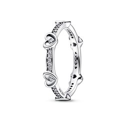 PANDORA JEWELS Mod. RADIANT SPARKLING HEARTS - RING - Size 50 ***SPECIAL PRICE***