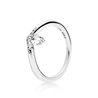 PANDORA JEWELS Mod. WISHBONE SILVER - RING WITH CLEAR CUBIC ZIRCONIA - Size 54 ***SPECIAL PRICE***