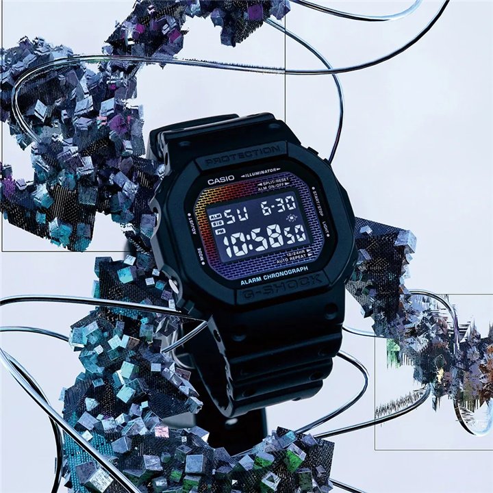 CASIO G-SHOCK Mod. THE ORIGIN - RAINBOW BRICK WALL SERIE - WW.DW-5600RW-1ER - Teknashop Ltd