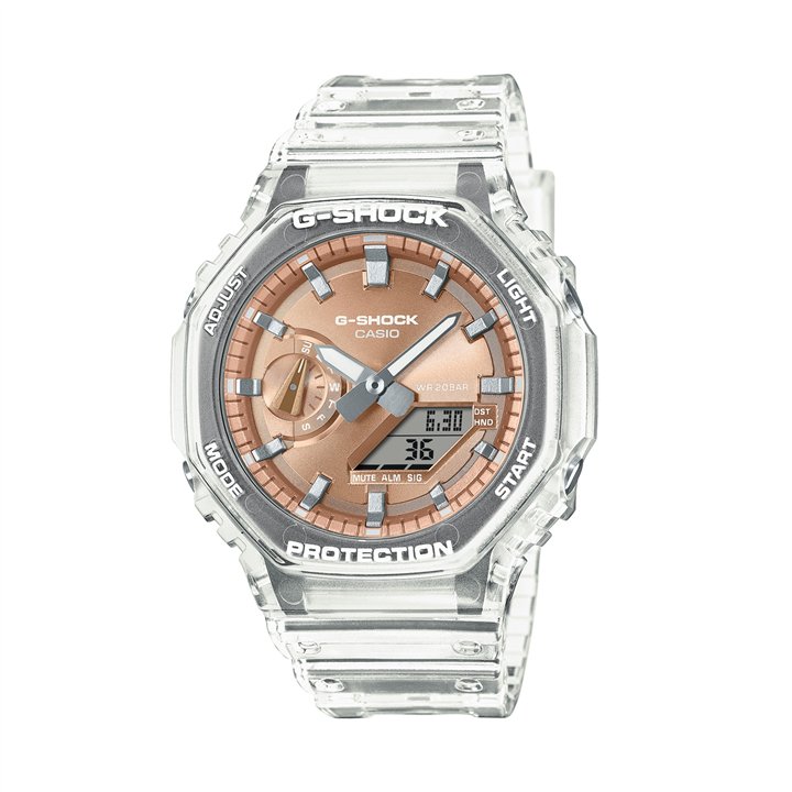 CASIO G-SHOCK Mod. BRIGHT METALLIC - ROSE GOLD - WW.GA-2100BM-7A5ER - Teknashop Ltd