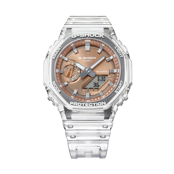 CASIO G-SHOCK Mod. BRIGHT METALLIC - ROSE GOLD - WW.GA-2100BM-7A5ER - Teknashop Ltd