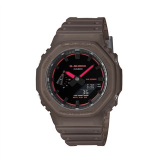 CASIO G-SHOCK Mod. OAK - SMOKE LIGHT SERIE - BROWN  ***NEW!*** - WW.GA-2100K-5AER - Teknashop Ltd