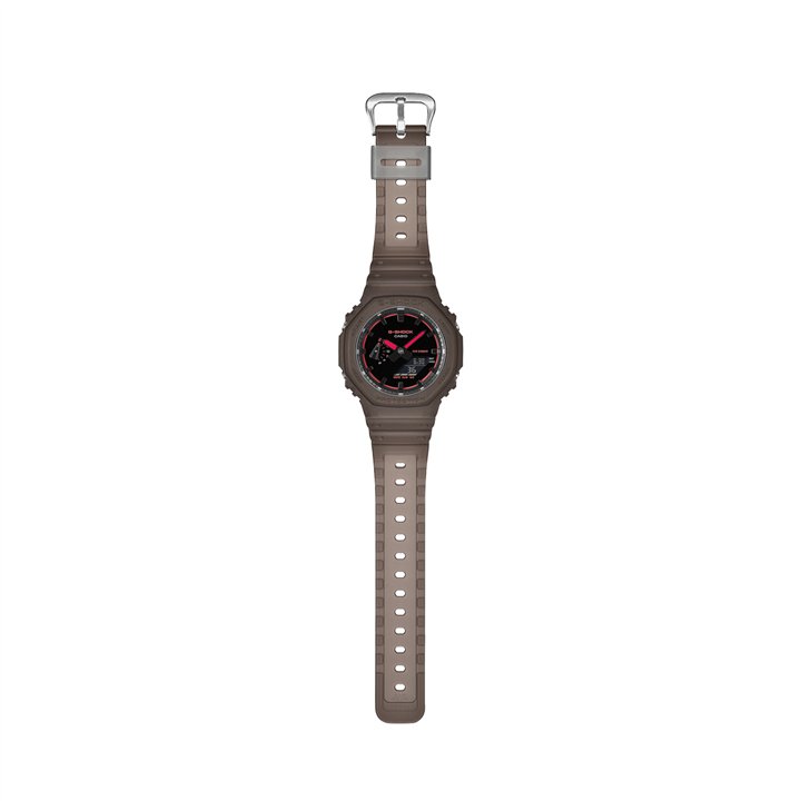 CASIO G-SHOCK Mod. OAK - SMOKE LIGHT SERIE - BROWN  ***NEW!*** - WW.GA-2100K-5AER - Teknashop Ltd