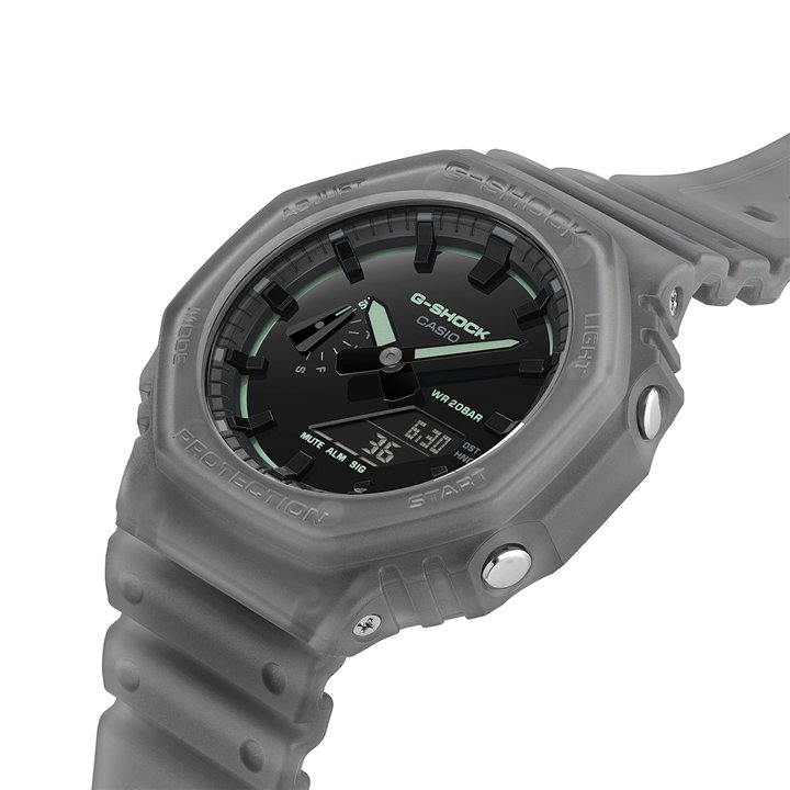 CASIO G-SHOCK Mod. OAK - SMOKE LIGHT SERIE - BLACK ***NEW!*** - WW.GA-2100K-1AER - Teknashop Ltd