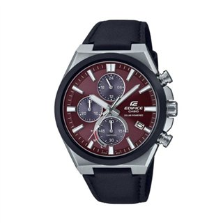 CASIO EDIFICE Mod. SOLAR POWERED CHRONOGRAPH, LEATHER - RED ***SPECIAL PRICE*** - WW.EFS-S630BL-5AVUEF - Teknashop Ltd
