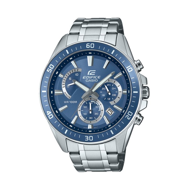 CASIO EDIFICE Mod. RETROGRADE CHRONOGRAPH XL - BLUE AVIO - WW.EFR-552D-2AVUEF - Teknashop Ltd