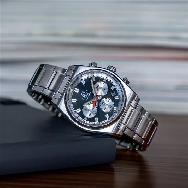 CASIO EDIFICE Mod. MOTORSPORT CHRONOGRAPH BLACK - WW.EFB-730D-1AVUEF - Teknashop Ltd