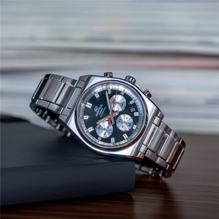CASIO EDIFICE Mod. MOTORSPORT CHRONOGRAPH BLACK - WW.EFB-730D-1AVUEF - Teknashop Ltd