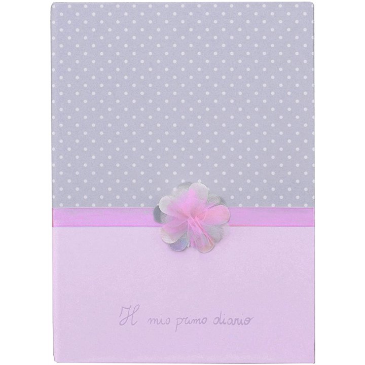 MAMAMOUR - Diario baby 6 anni - rosa - con ciondolo d'argento 925/Baby diary 6 years - pink -  with sterling silver 925 pendant 