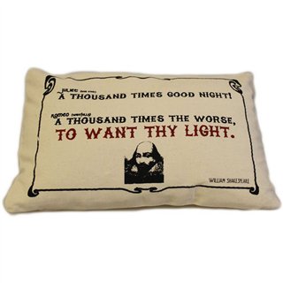CUSCINI LETTERARI - Copricuscino in Juta lavata / Cotton pillow case  WANT THY LIGHT - Size 38x25cm - WW.SLEEP-C-09 - Teknashop 