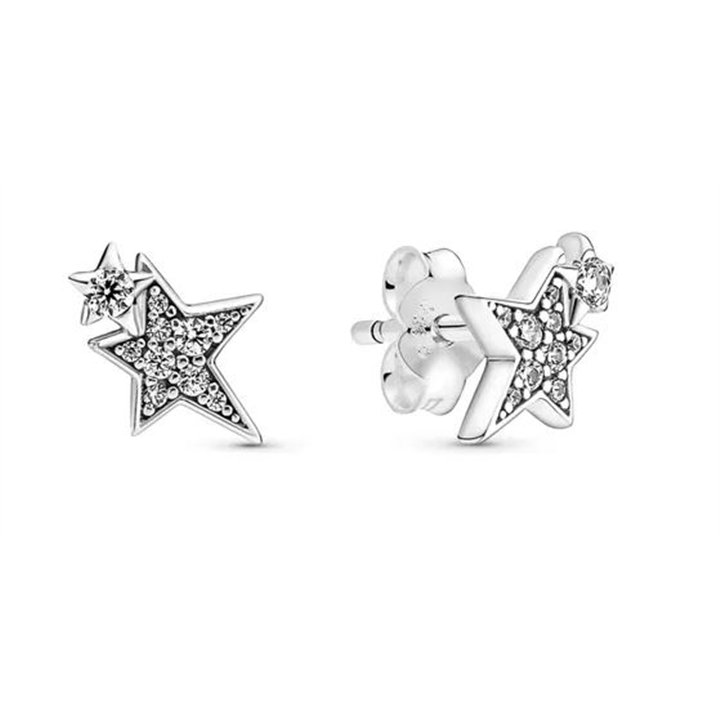 PANDORA JEWELS Mod. SPARKLING ASYMMETRIC STARS - WW.290012C01 - Teknashop Ltd