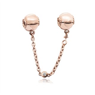 PANDORA CHARMS Mod. JEART SAFETY CHAIN - WW.787636CZ-05 - Teknashop Ltd