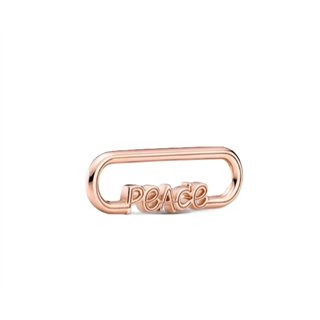 PANDORA CHARMS Mod.  STYLING PEACE WORD LINK ***SPECIAL PRICE*** - WW.789698C00 - Teknashop Ltd