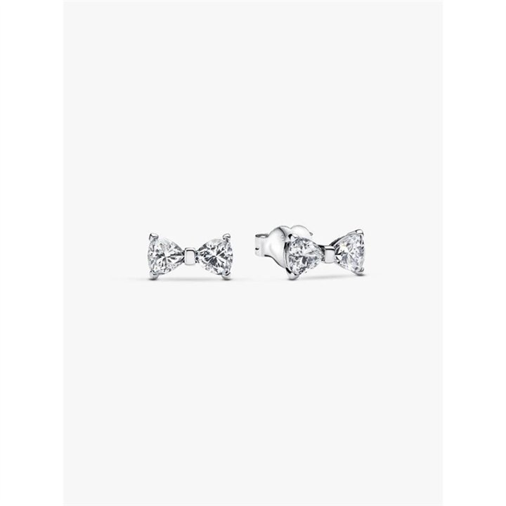 PANDORA JEWELRY Mod. SPARKLING DOUBLE HOOP EARRINGS - WW.293542C01 - Teknashop Ltd