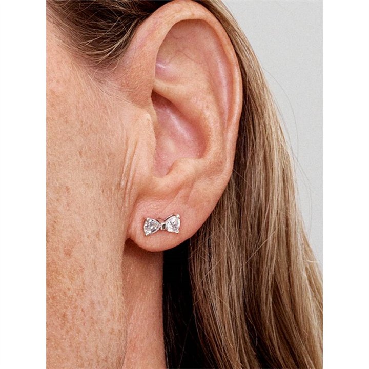 PANDORA JEWELRY Mod. SPARKLING DOUBLE HOOP EARRINGS - WW.293542C01 - Teknashop Ltd