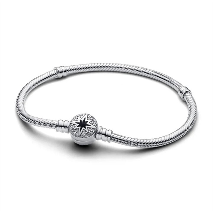 PANDORA MOMENTS Mod. NORTH STAR CLASP SNAKE CHAIN - Size 20 - WW.593584C01-20 - Teknashop Ltd