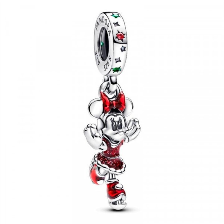 PANDORA CHARMS DISNEY COLLECTION Mod. MINNIE MOUSE ICE SKATING DANGLE - WW.793530C01 - Teknashop Ltd