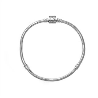 PANDORA Mod. MOMENTS SMALL BARREL CLASP SNAKE CHAIN - WW.598816C00-21 - Teknashop Ltd