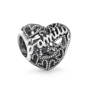 PANDORA Mod. MOMENTS OPENWORK FAMILY HEART CHARM - WW.798571C00 - Teknashop Ltd