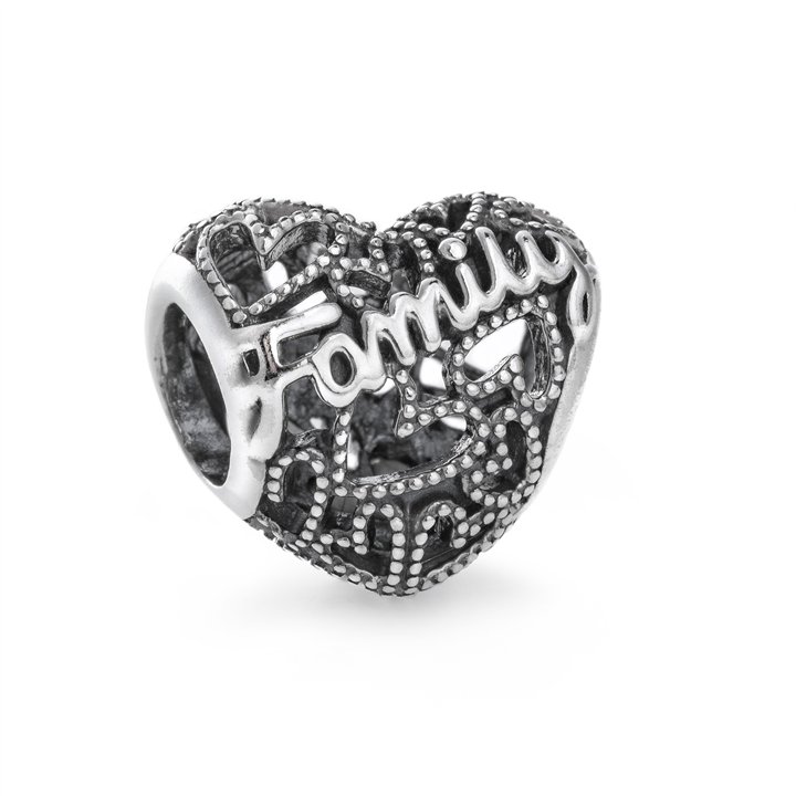 PANDORA Mod. MOMENTS OPENWORK FAMILY HEART CHARM - WW.798571C00 - Teknashop Ltd
