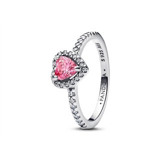 PANDORA JEWELRY Mod. ELEVATED PINK HEART RING - WW.198421C03-54 - Teknashop Ltd