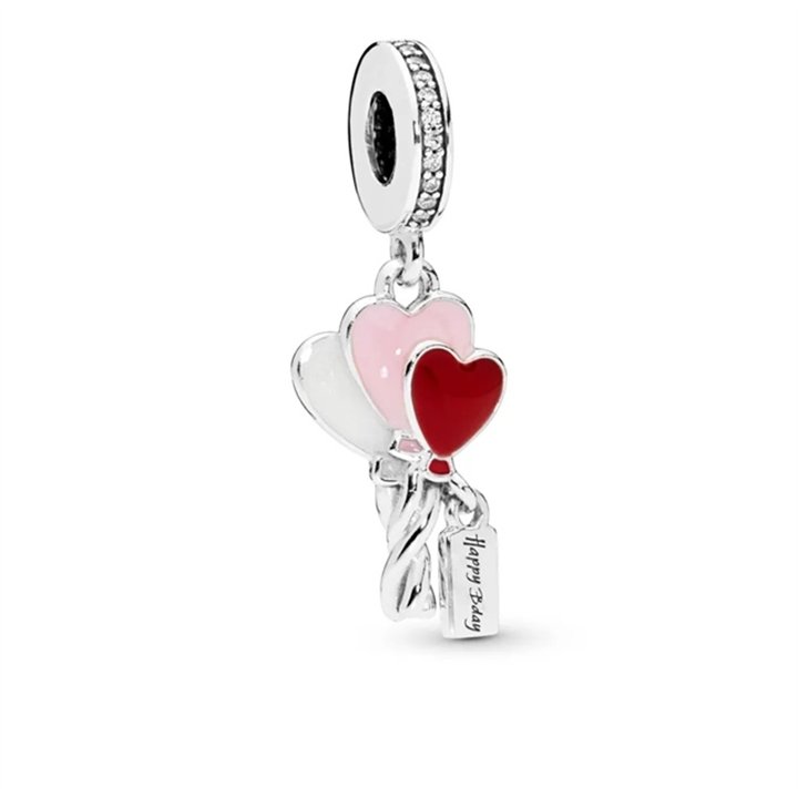 PANDORA Mod. MOMENTS BIRTHDAY BALLOONS PENDANT CHARM - WW.798076CZ - Teknashop Ltd