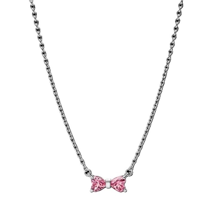 PANDORA JEWELRY Mod. SPARKLING ROUND & PEAR COLLIER NECKLACE - WW.394235C01-45 - Teknashop Ltd