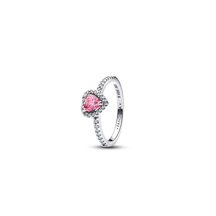 PANDORA JEWELRY Mod. ELEVATED PINK HEART RING - WW.198421C03-52 - Teknashop Ltd