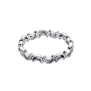 PANDORA JEWELRY Mod. CRESCENT MOON RING - WW.194258C00-52 - Teknashop Ltd