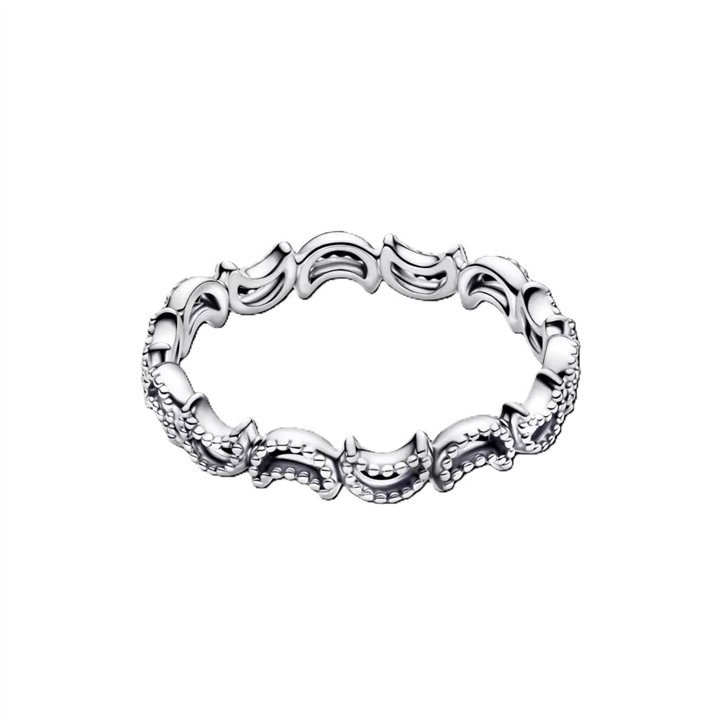 PANDORA JEWELRY Mod. CRESCENT MOON RING - WW.194258C00-52 - Teknashop Ltd