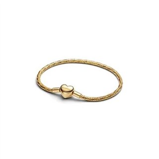 PANDORA JEWELRY Mod. MOMENTS HEART CLASP FACETED SNAKE CHAIN BRACELET - WW.564236C00-17 - Teknashop Ltd