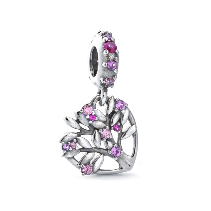 PANDORA JEWELRY Mod. PINK HEART FAMILY TREE DANGLE CHARM - WW.799153C01 - Teknashop Ltd