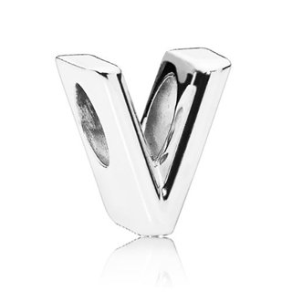 PANDORA Mod. LETTER V ALPHABET CHARM - WW.797476 - Teknashop Ltd