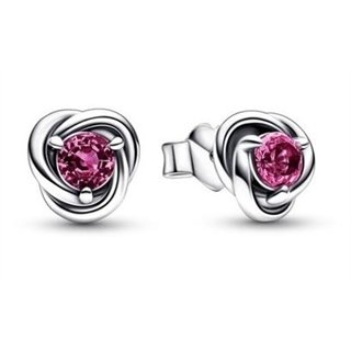 PANDORA Mod. OCTOBER BIRTHSTONE ETERNITY CIRCLE STUD EARRINGS - WW.292334C05 - Teknashop Ltd