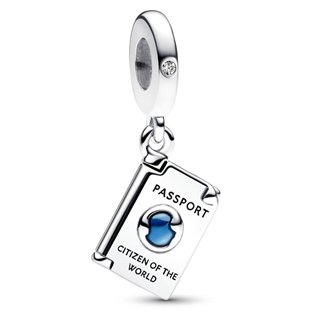 PANDORA Mod. OPENABLE PASSPORT DANGLE CHARM - WW.792680C01 - Teknashop Ltd