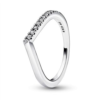 PANDORA Mod. TIMELESS WISH HALF SPARKLING RING - WW.192394C01-52 - Teknashop Ltd