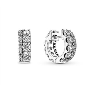 PANDORA Mod. SPARKLING HERBARIUM CLUSTER STUD EARRINGS - WW.290058C01 - Teknashop Ltd