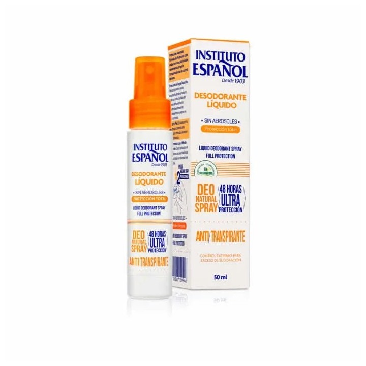 Instituto Español Deodorant Spray Total Protection 50ml - unisex - Teknashop Ltd
