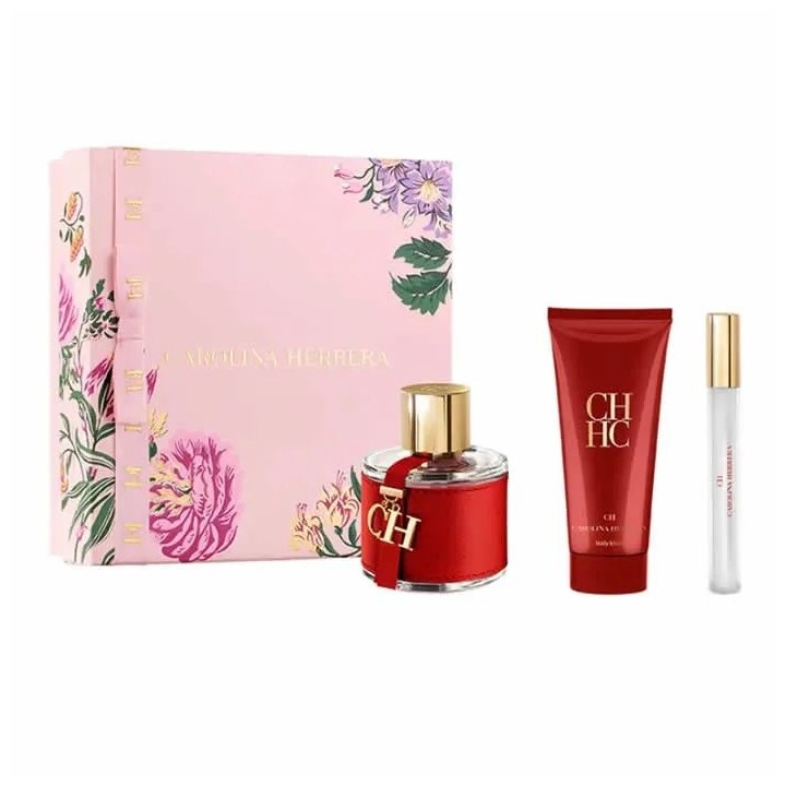 Carolina Herrera Ch Eau De Toilette Spray 100ml Set 3 Pieces - woman - Teknashop Ltd