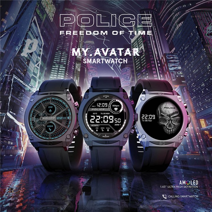 POLICE SMARTWATCH WATCHES Mod. PEIUN0000103 - WW.PEIUN0000103 - Teknashop Ltd