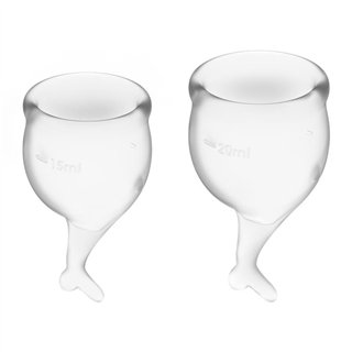 Feel Secure Menstrual Cup Transparent Pack of 2 - 4061504002224 - Teknashop Ltd