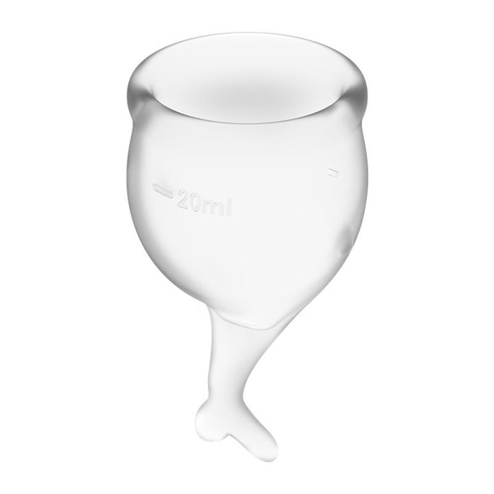 Feel Secure Menstrual Cup Transparent Pack of 2 - 4061504002224 - Teknashop Ltd