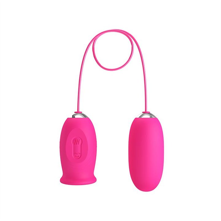 Daisy Vibrating Egg with Licking Tongue Pink - BI-014749-1 - Teknashop Ltd